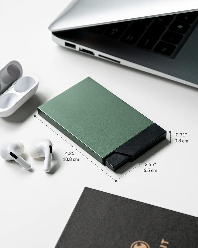 VULKIT Pop up Card Holder Minimalist Credit Card Holder RFID Blocking Slim - Image 5
