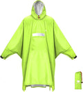ANYOO Hooded Rain Poncho for Adults Waterproof Lightweight Rain Coat for Men by Anyoo
