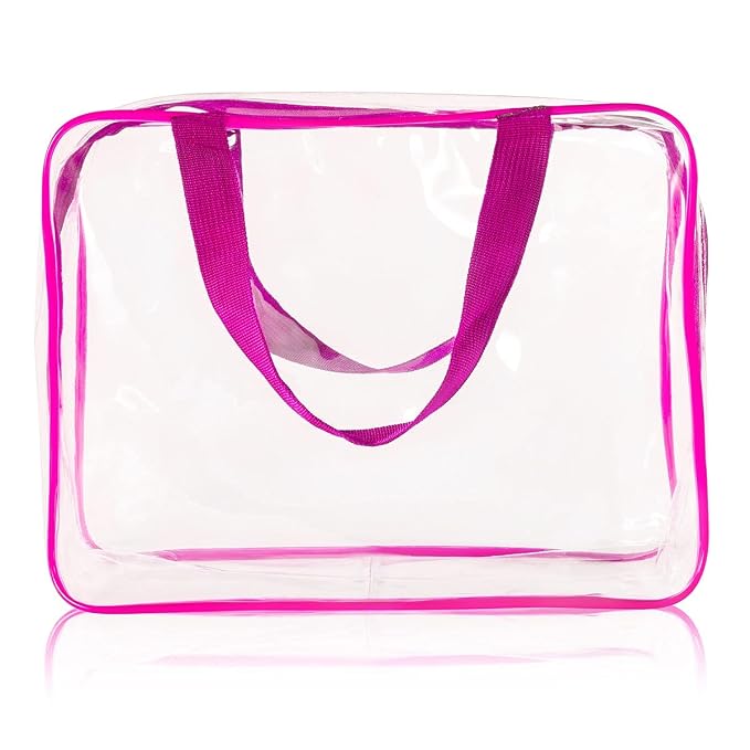 5Pcs Crystal Clear PVC Travel Toiletry Bag Kit - Image 7