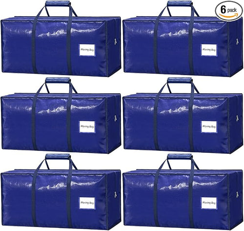 6 Pack Heavy Duty Moving Bags by VISVEIL