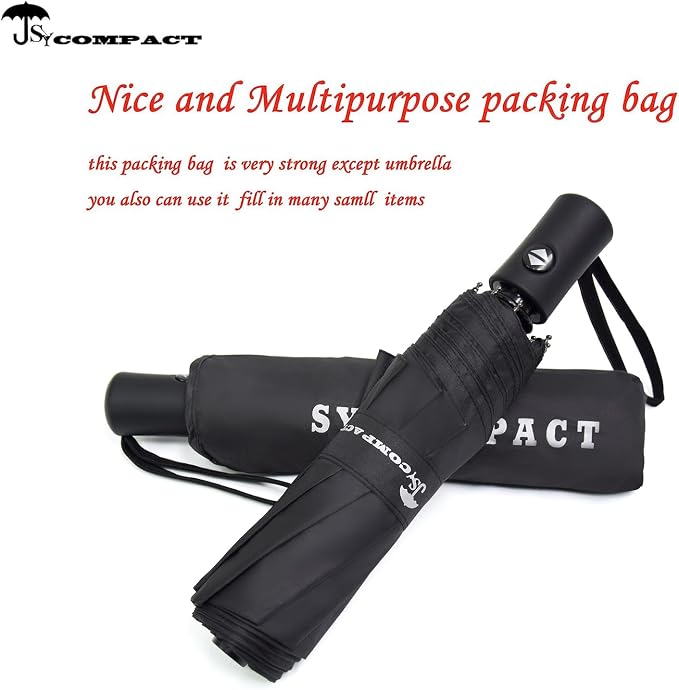 SY COMPACT Travel Umbrella Windproof Automatic Umbrellas Small Compact UV Sun - Image 6