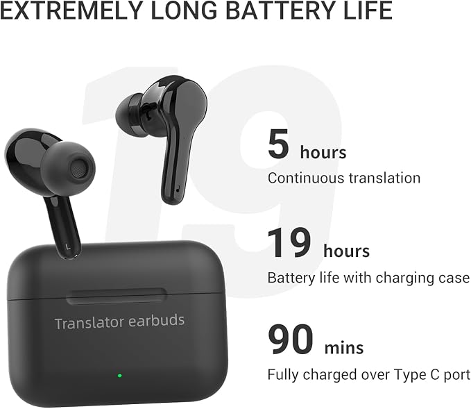 AI Translation Earbuds Real Time M6 Translator Earbuds Support 144 Languages - Image 6