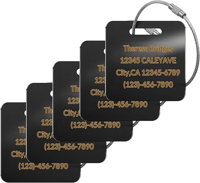 Custom Personalized Luggage Tags-Customized Unique tag by KOMVIOO