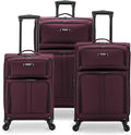 U.S. TRAVELER Anzio Softside Expandable Spinner Luggage, 3-Piece Set by USTraveler