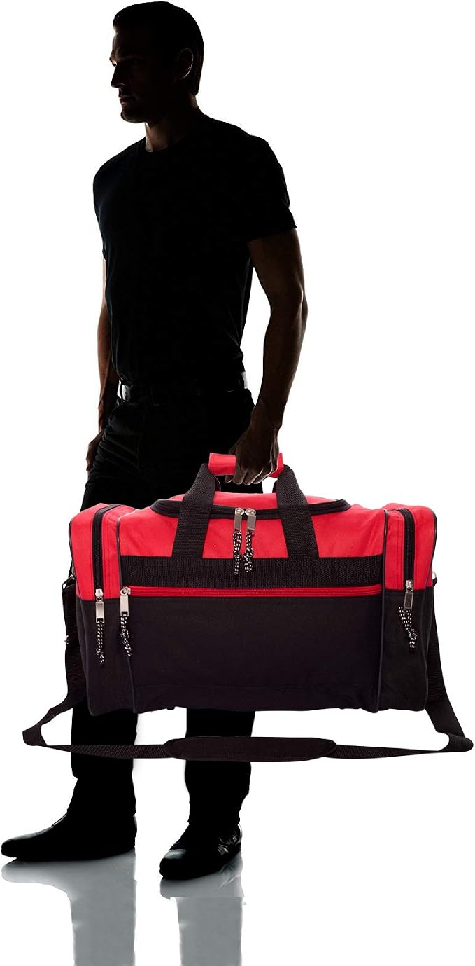 DALIX 17" Blank Duffle Bag Duffel Bag Travel Size Sports Durable Gym Bag - Image 7