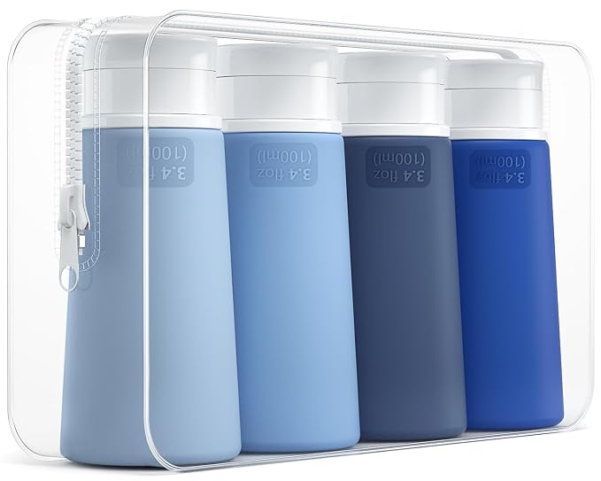 Valourgo Travel Bottles for Toiletries, Tsa Approved 3.4oz Portable Travel by Valourgo