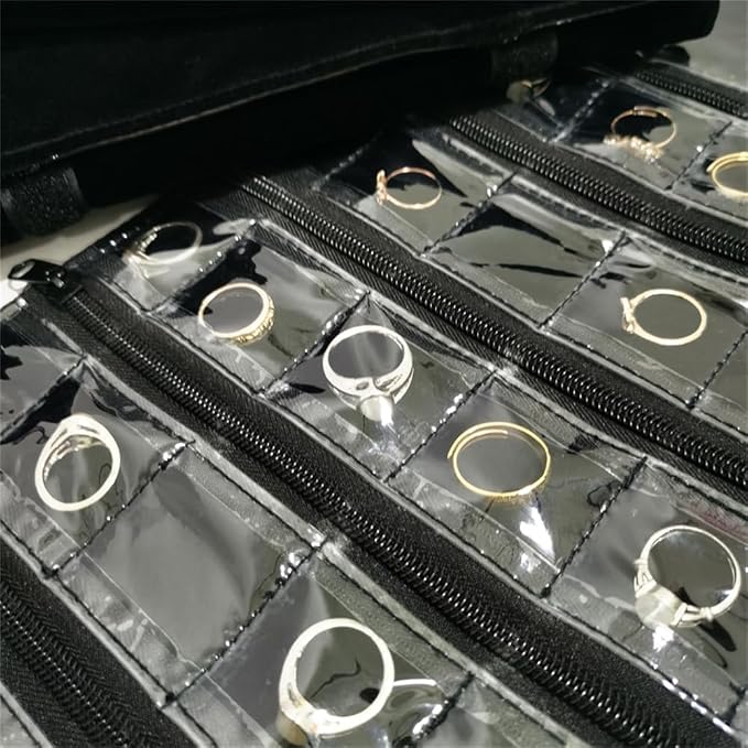 Travel Jewelry Roll Bag Portable Organizer Pouch - Image 6