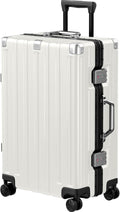 Krute Luggage 24 Inch Aluminum Frame Zipperless Suitcase by Krute