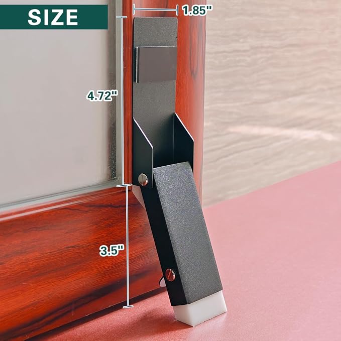 Door Stoppers for Bottom of Door, No Drilling Door Stopper, Door Holder to Keep - Image 5