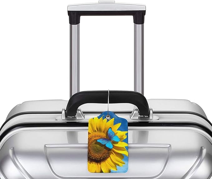 Set of 2 Pretty Sunflower Luggage Tags - Image 6