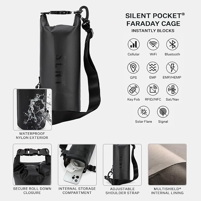 SLNT Waterproof Faraday Dry Bag - Image 3
