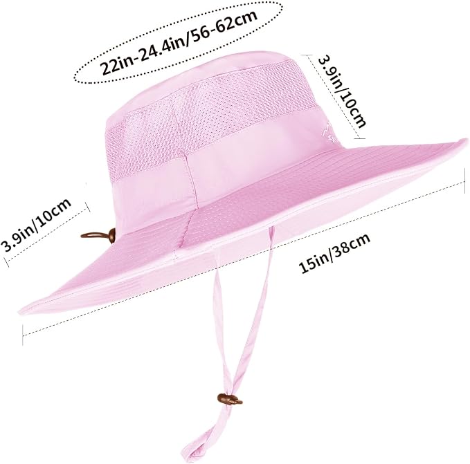Sun Hats for Men Women Fishing Hat UPF 50+ Breathable Wide Brim Summer UV - Image 3