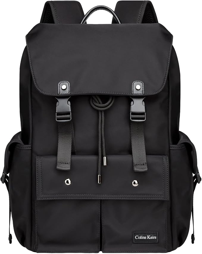 Black backpack for men, 16 inch laptop backpack - Image 9