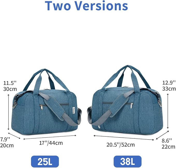 Narwey Carry on Bag 22x14x9 Airlines Approved, Carry on Duffle Bag - Image 3