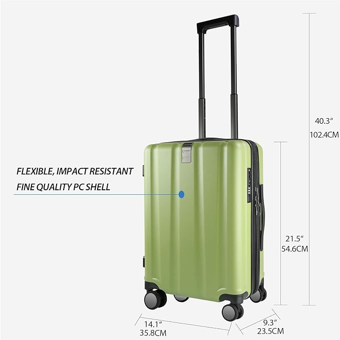KROSER Hardside Expandable Carry On Luggage - Image 2
