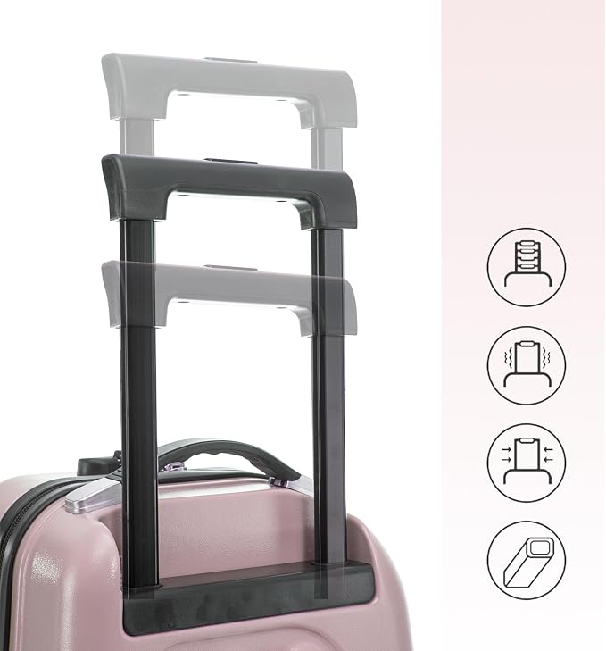 22 Inch Ride on Suitcase for Kids, Travel Luggage - Image 6