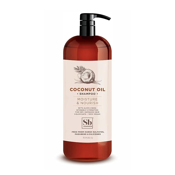 Soapbox Coconut Oil Shampoo, Harsh Sulfate Free, Paraben Free, Silicone Free by Soapbox