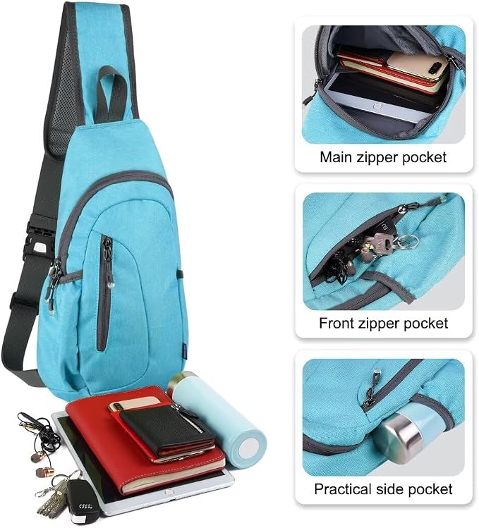 TITECOUGO Small Sling Bag, Lightweight Crossbody Backpack - Image 2