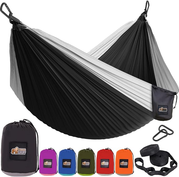 GORILLA GRIP Durable Portable Camping Hammock, Holds 500lbs by GorillaGrip