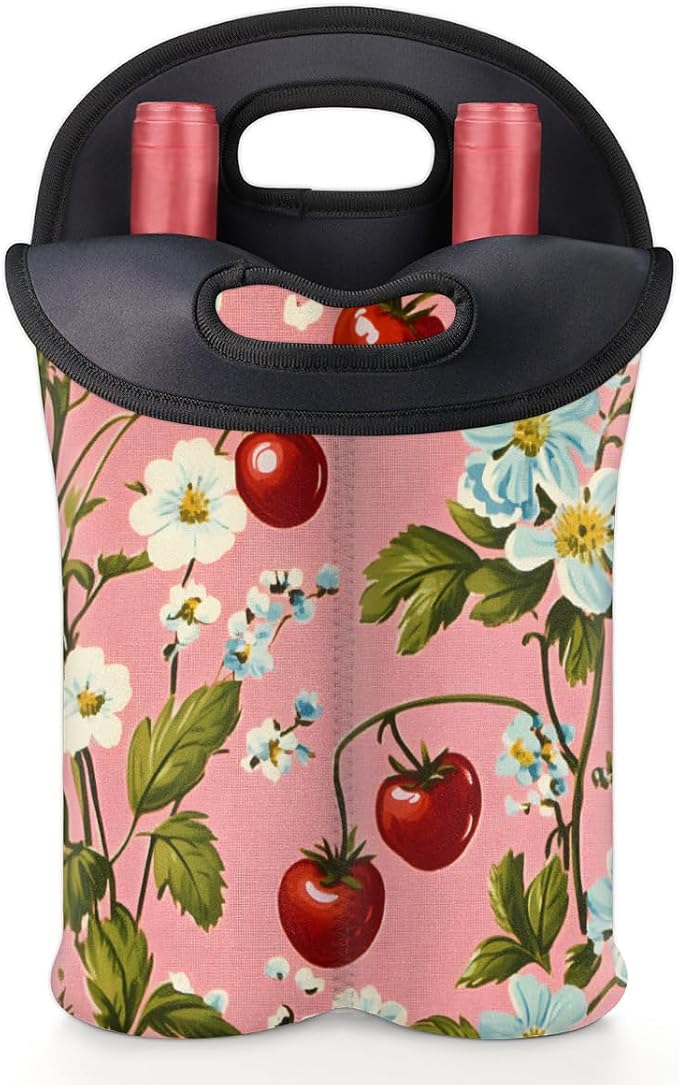 Neoprene Wine Tote, Bottle Carrier Gag Insulating Neoprene Thicker, Insulated - Image 5