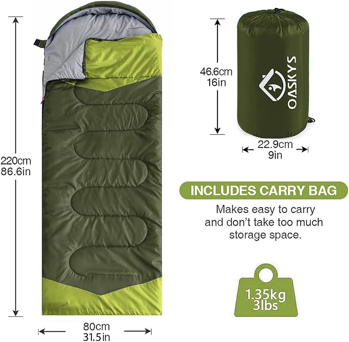 oaskys Camping Sleeping Bag - Image 2