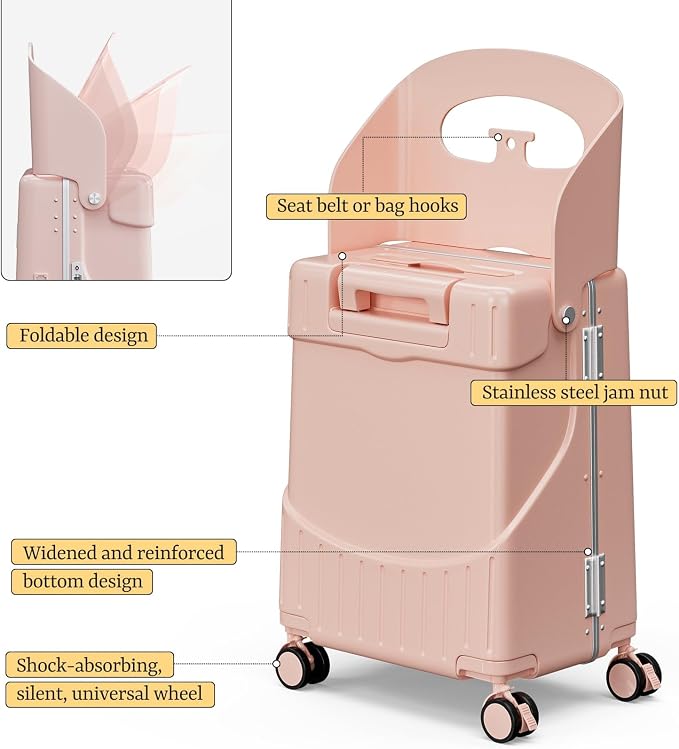 20" Hardshell Carry On Suitcase - Image 2