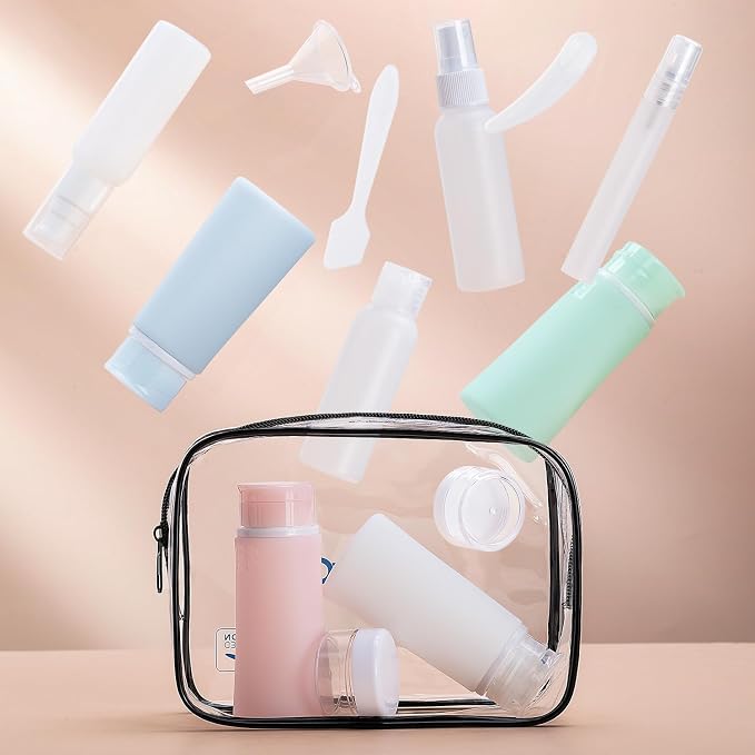 Valourgo 15 Pack Travel Bottles Set, TSA Approved Leak Proof Silicone Travel - Image 5