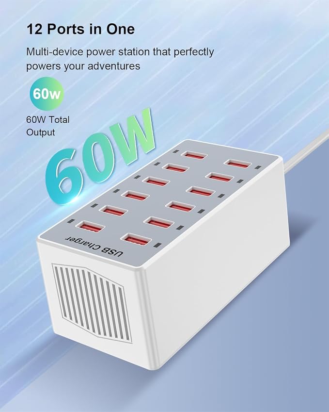 USB Charger 12-Ports Charging Station - Image 2