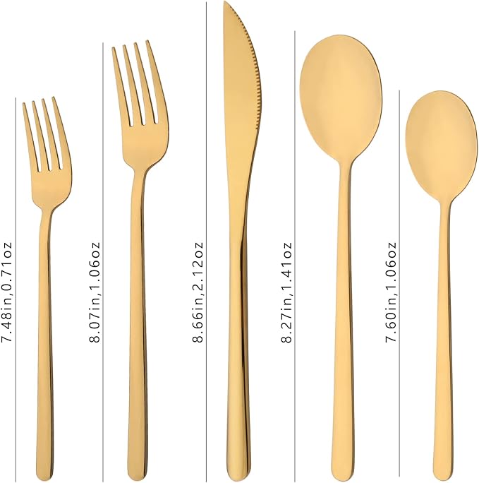 20 Pieces Silverware Set 304 Stainless Steel, Healthy & Eco-Friendly Silver - Image 5
