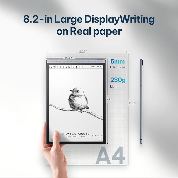 AINOTE Air 2, 8.2-inch AI Note-Taking Tablet E Ink Tablet - Image 5