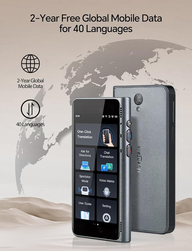 Timekettle Fluentalk New T1 Translator Device Supports 40 Languages, 31+ - Image 3