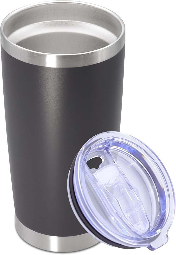 20 oz Tumbler with lid Double Wall Vacuum Insulated Tumblers Stainless Steel by Providethebestproducts