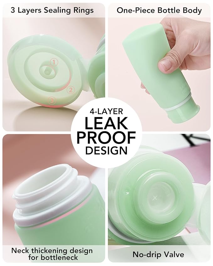 Valourgo Travel Bottles for Toiletries Tsa Approved Travel Size Containers BPA - Image 8