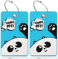 2PCS 2303 Bright Silicone Luggage tag by SIVEUMIL