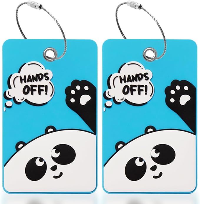 2PCS 2303 Bright Silicone Luggage tag by SIVEUMIL