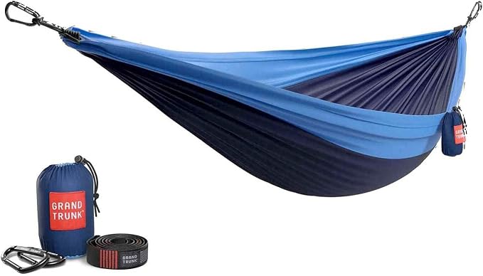 Grand Trunk Double Deluxe Parachute Nylon Hammock - 500lb Capacity Camping by GrandTrunk