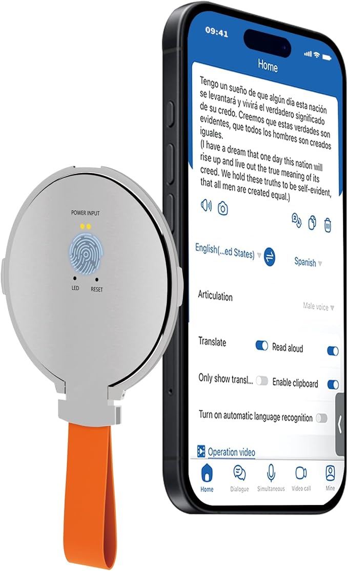 Language Translator Device for All Languages, Pocket AI Real Time Translation by Unknown