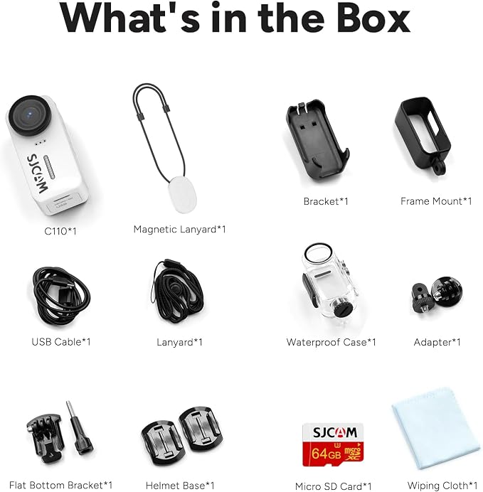 SJCAM 4K Pocket Cam, Tiny Action Camera, Mini Stabilized Body Camera & Portable - Image 5