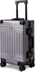 All Aluminum Magnesium Carry On Luggage，Cut from Whole Aluminum Sheet，22x14x9 by KANGSHILU