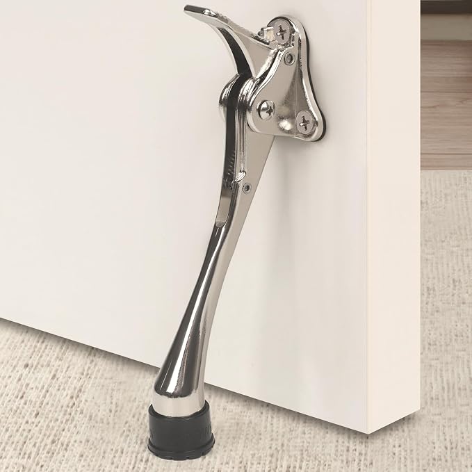 6 Inch Kick Down Door Stoppers for Bottom of Door, Heavy Duty Kickdown Door Stop by ENYZTBI