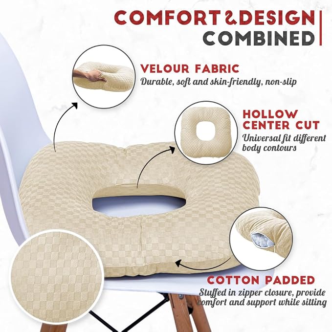 Stuffed Donut Pillow Seat Cushion | - Image 2