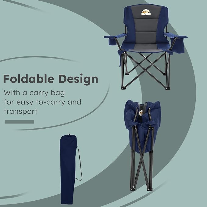 Oversized Camping Chairs 2 Pack - Image 8