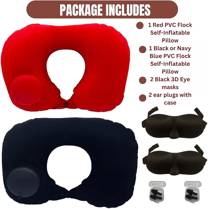 Vorgato Luxury- Inflatable Travel Pillow - Image 2