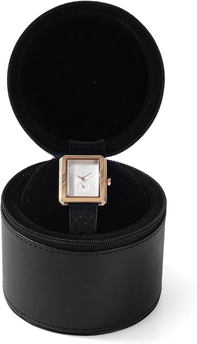 Oirlv Luxury Leather Watch Travel Case Single Watch Case by Oirlv
