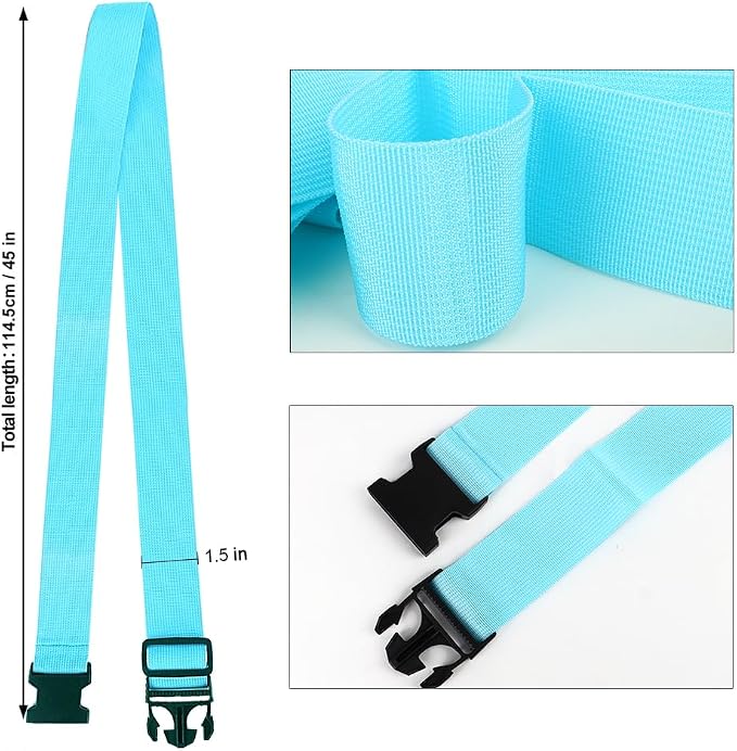 2Pack Luggage Straps for Suitcases, Travel Connector for Carry On Bag, Add Bag - Image 3