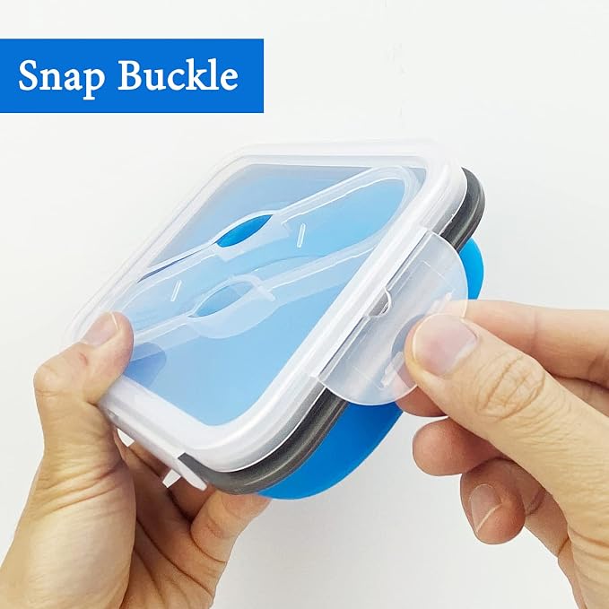 Small Silicone Collapsible Snacks Container - Image 7