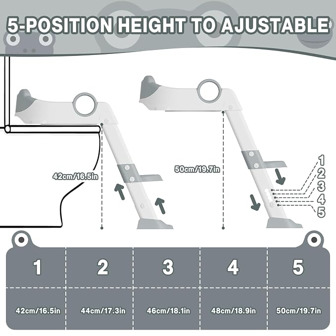 Potty Training Seat with Step Stool Ladder, Toddler Toilet Seat with PU Cushion - Image 3