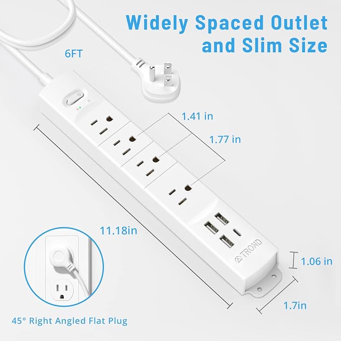 TROND Surge Protector Power Strip - Image 7