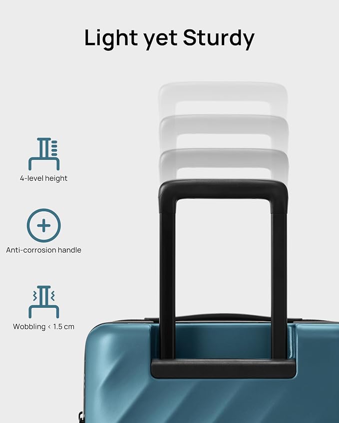 Luggage Sets 2 Piece, Carry On Luggage Airline Approved, Large Checked Trunk - Image 8