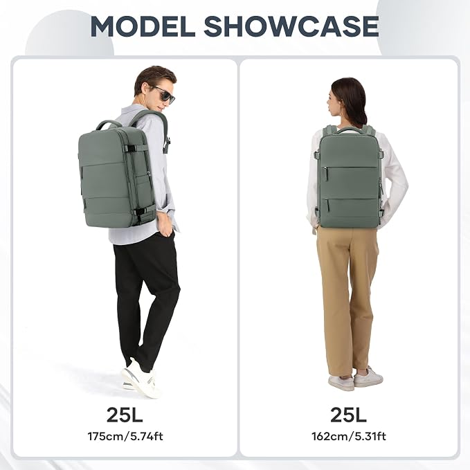 coowoz Travel Backpack For Women Men, Carry On Backpack, Hiking Backpack - Image 8